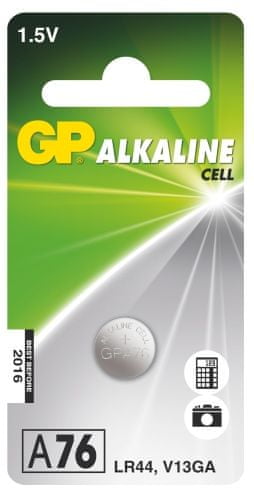 GP Alkalická knoflíková baterie GP LR44 (A76F)