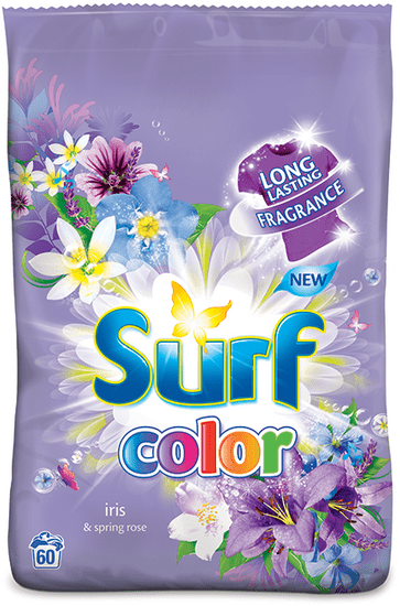 Surf Color prášek Iris & Spring rose (60 praní)
