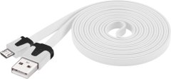 PremiumCord Micro-USB kabel (2.0; 2m), bílá