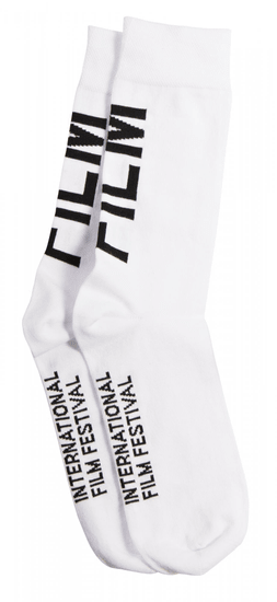 MFF Karlovy Vary unisex bílé ponožky