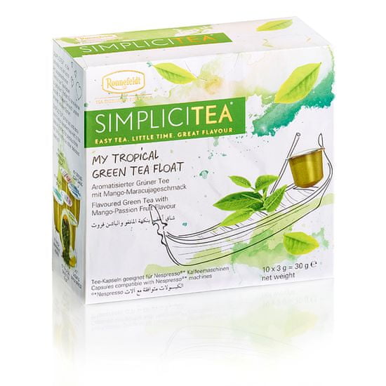Ronnefeldt Simplicitea Tropical Green Tea Float 10 kapslí