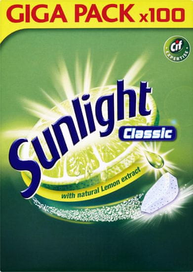 Sunlight Classic Tablety do myčky nádobí 100 ks