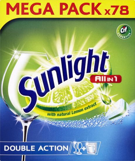 Sunlight All in 1 Tablety do myčky nádobí 78 ks