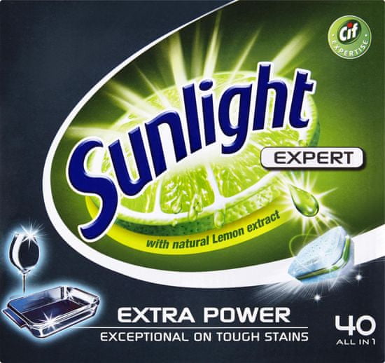 Sunlight All in 1 Extra Power Tablety do myčky nádobí 40 ks