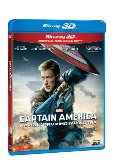 Captain America: Návrat prvního Avengera 3D+2D (2 disky) - Blu-ray
