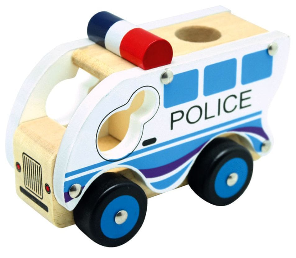 Bino Dřevěné auto policie