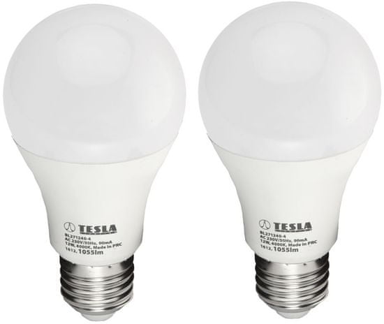 TESLA LED žárovka BULB E27, 12W 2pack BL271240