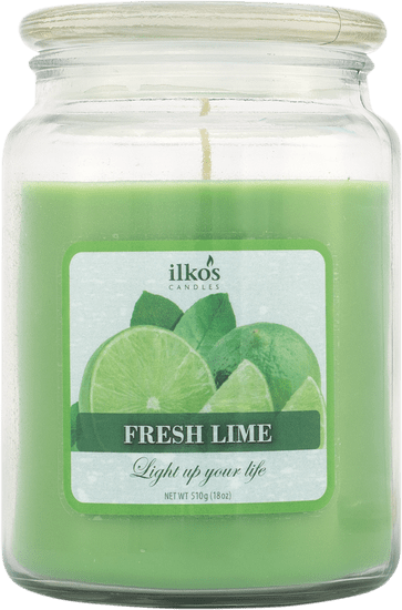 Ilkos Vonná svíčka Fresh Lime, velká
