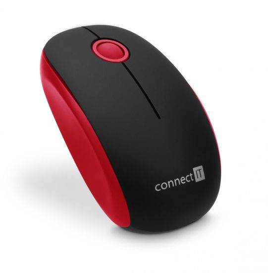 Connect IT bezdrátová optická myš, červená (CMO-1500-RD)