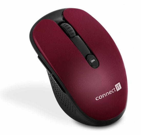 Connect IT bezdrátová optická myš, červená (CMO-3000-RD)