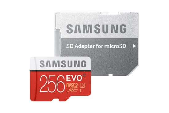Samsung microSDXC 256GB EVO+ 95MB/s + SD adaptér (MB-MC256DA/EU)