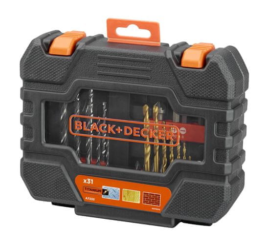 Black+Decker 31-dílná sada vrtáků a šroubovacích bitů - použité