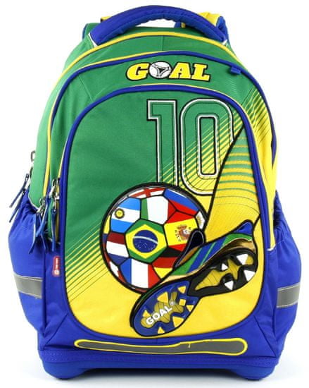 Target Školní batoh Goal modro-zelený