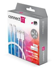 Connect IT Datový kabel Wirez (Micro-USB), bílá