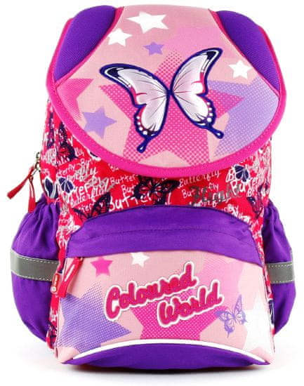 Target Školní batoh fialovo růžový