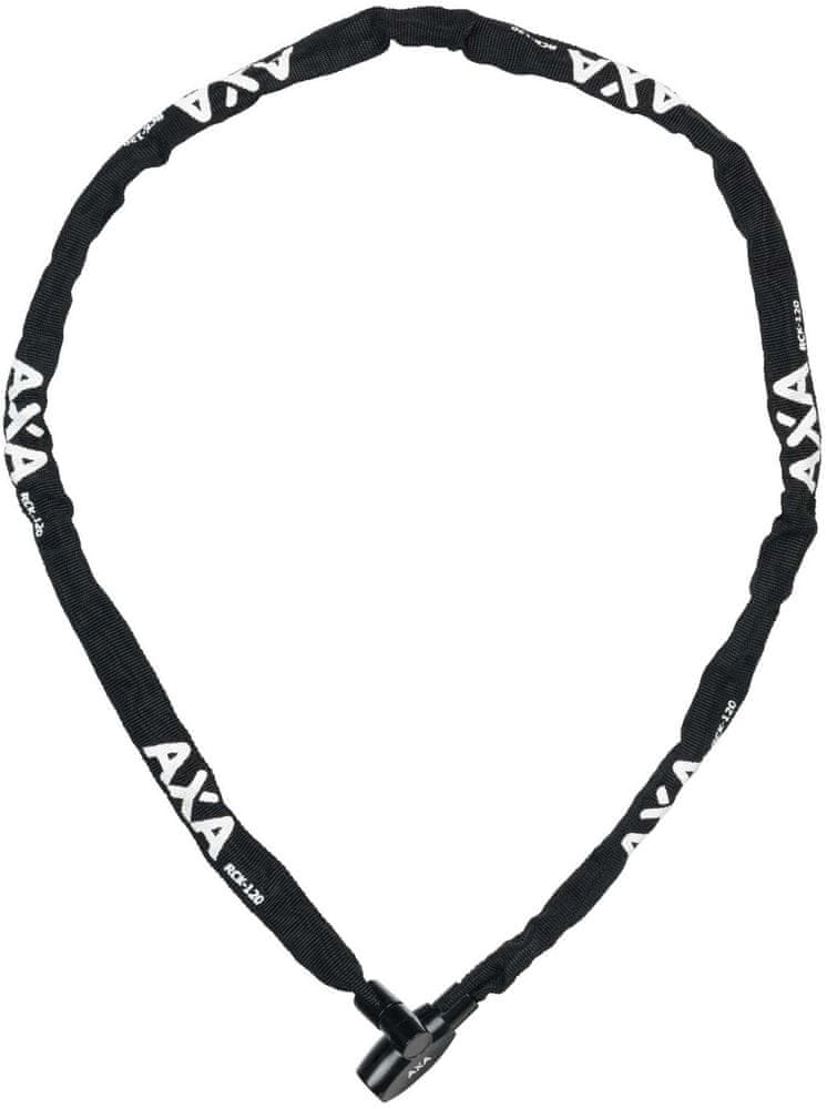 Levně AXA Rigid Chain Rkc Key Black 120 cm