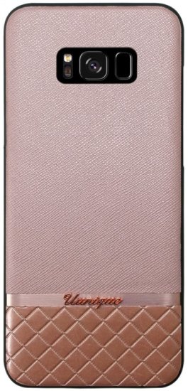 Uunique Kryt Pink Metallic/Saffiano (Samsung Galaxy S8), růžová