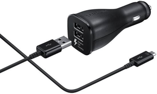 Samsung Autonabíječka + Datový kabel (USB-C), černá EP-LN920CBEGWW