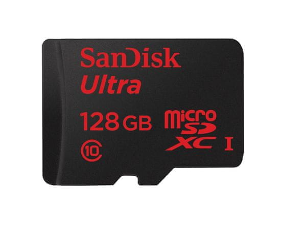 SanDisk micro SDXC Ultra 128GB 80MB/s UHS-I + SD adaptér (SDSQUNC-128G-GN6MA)