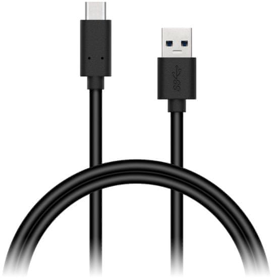 Connect IT Wirez USB-C - USB-A 3.1 Gen 1, černý, 1 m CI-1176