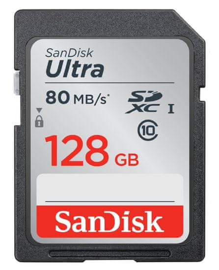 SanDisk SDXC Ultra 128GB 80MB/s UHS-I (SDSDUNC-128G-GN6IN)