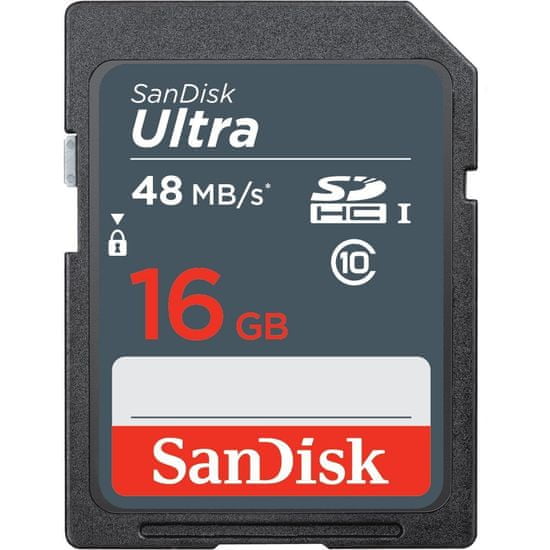 SanDisk SDHC Ultra 16GB 48MB/s UHS-I (SDSDUNB-016G-GN3IN)