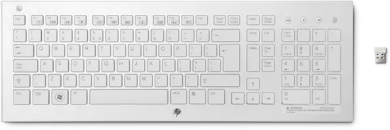 HP K5510 bezdrátová klávesnice, bílá (H4J89AA)
