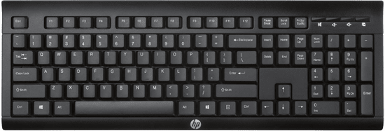 HP K2500 bezdrátová klávesnice, černá (E5E78AA)