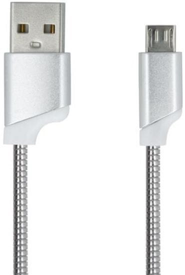 Forever Datový kabel Forever, Micro-USB, růžová stříbrná