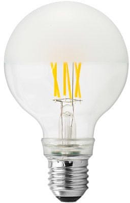 GE Lighting LED žárovka, Filament Globe, E27 5W, teplá barva matná