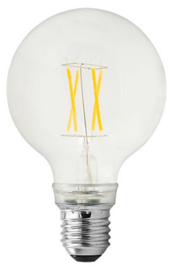 GE Lighting LED žárovka, Filament Globe, E27 6,5W, teplá barva
