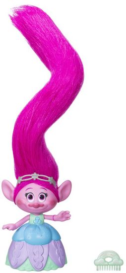 Hasbro TROLLS Poppy s extra dlouhými svítícími vlasy