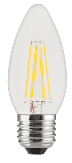 GE Lighting LED žárovka, Filament Deco Candle, E27 4W, teplá barva