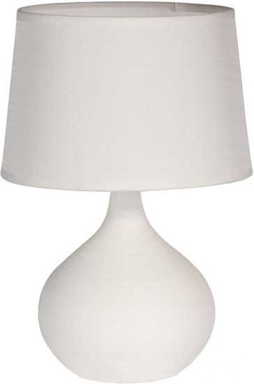 TimeLife Stolní lampa, keramická, bílá 29 cm - použité