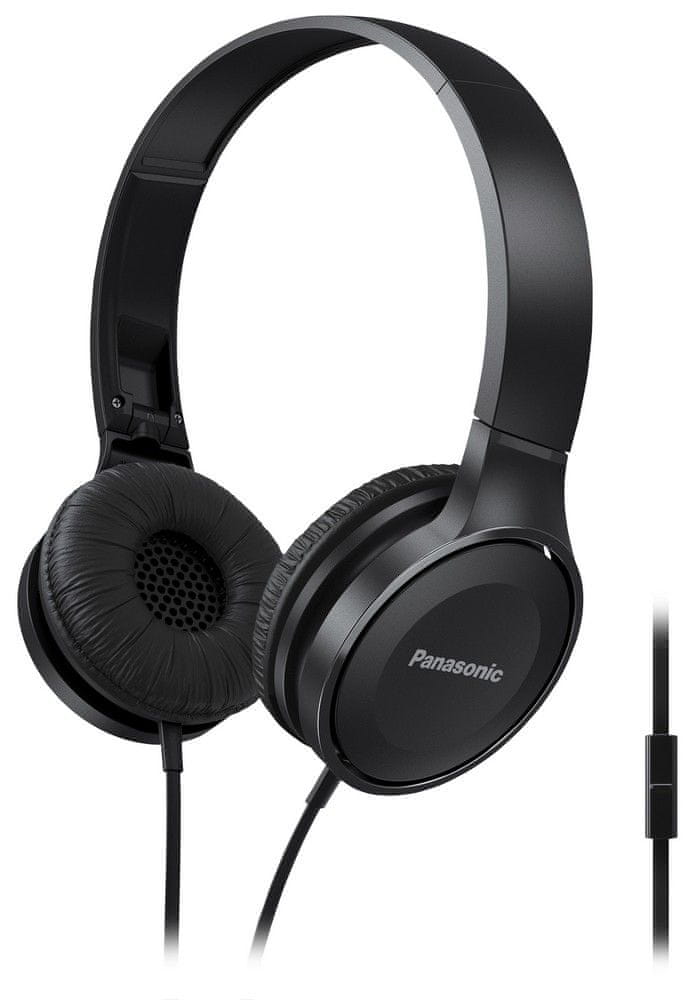 Levně Panasonic RP-HF100ME-K sluchátka s mikrofonem, černá