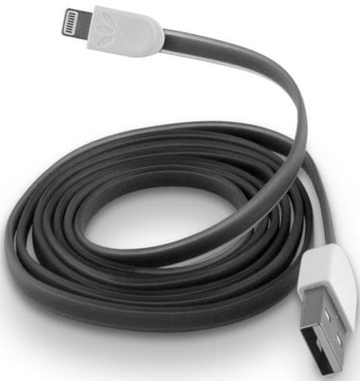 Forever Datový kabel pro Apple Iphone 5, silikonový, černá