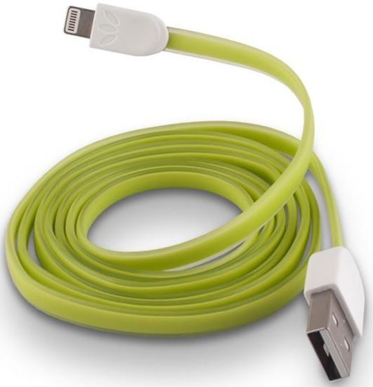 Forever Datový kabel pro Apple Iphone 5, silikonový, zelená