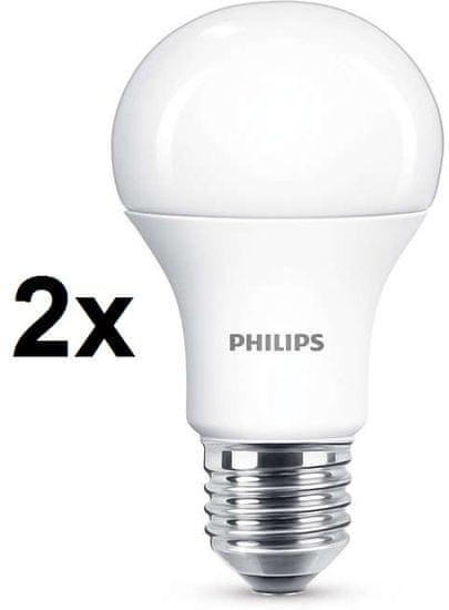 Philips CorePro LED žárovka 13-100W E27 teplá bílá, 2 ks