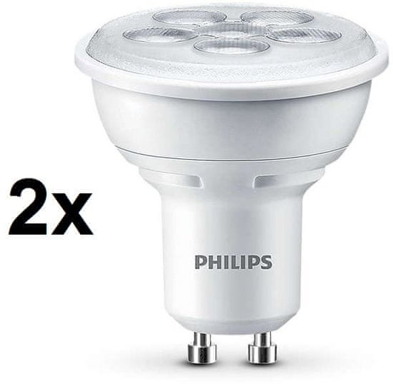 Philips LED bodová 4,5 W teplá bílá, 2 ks