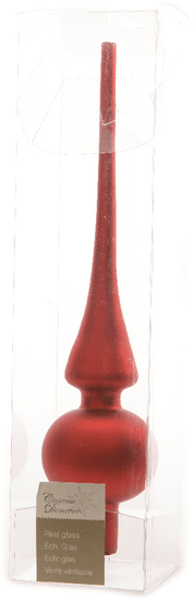 Kaemingk Špička na stromeček 26 cm, červená mat
