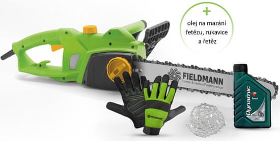 Fieldmann Sada FZP 2005-E+řetěz+olej+rukavice