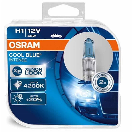 Osram 12V H1 55W P14.5s 2ks Cool Blue Xenon Effect
