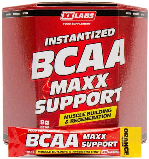 XXlabs BCAA Maxx Support 620g (60 sáčků) Pomeranč