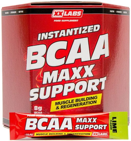XXlabs BCAA Maxx Support 620g (60 sáčků) Limetka