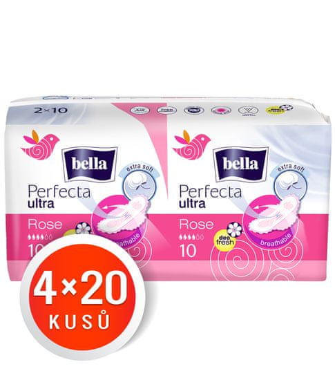 Bella Perfecta Ultra Rose Hygienické vložky 80 ks