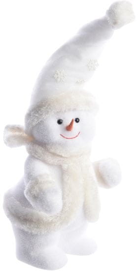 Kaemingk Vánoční ozdoba sněhulák bílý 38 cm