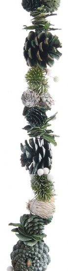 Kaemingk Přírodní girlanda zelené šišky 150 cm
