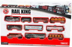 Mac Toys Vlaková sada větší- Rail King - rozbaleno