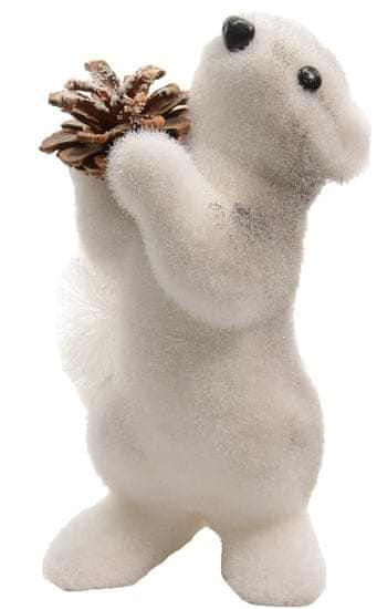 Kaemingk Vánoční figurka veverka 19 cm