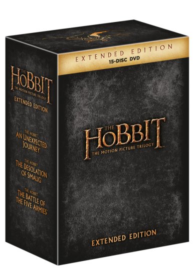 Hobit 3D+2D prodloužená verze - Kompletní kolekce 1.-3. (15BD) - Blu-ray